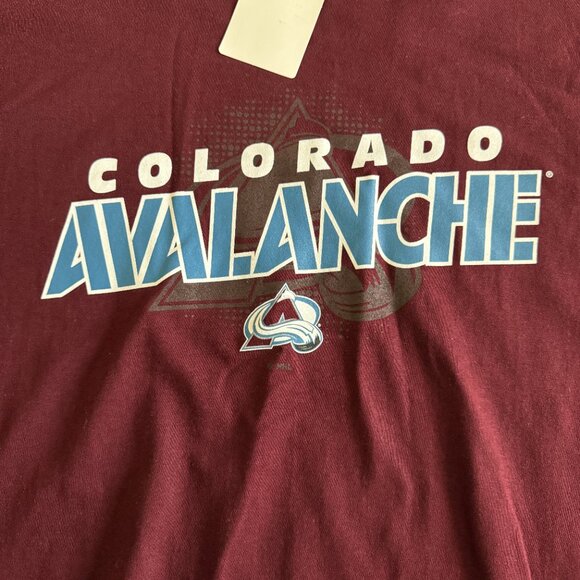 NHL Men's 2XL Colorado Avalanche Burgundy Short Sleeve T-Shirt - Picture 4 of 5